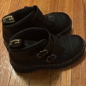 Dr. Martens Black Ankle Boots 2”plat